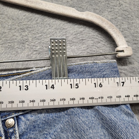 VINTAGE Anchor Blue Men Jeans 34X30 Light Denim Big Baggy Skater Grunge Y2K - Picture 10 of 16